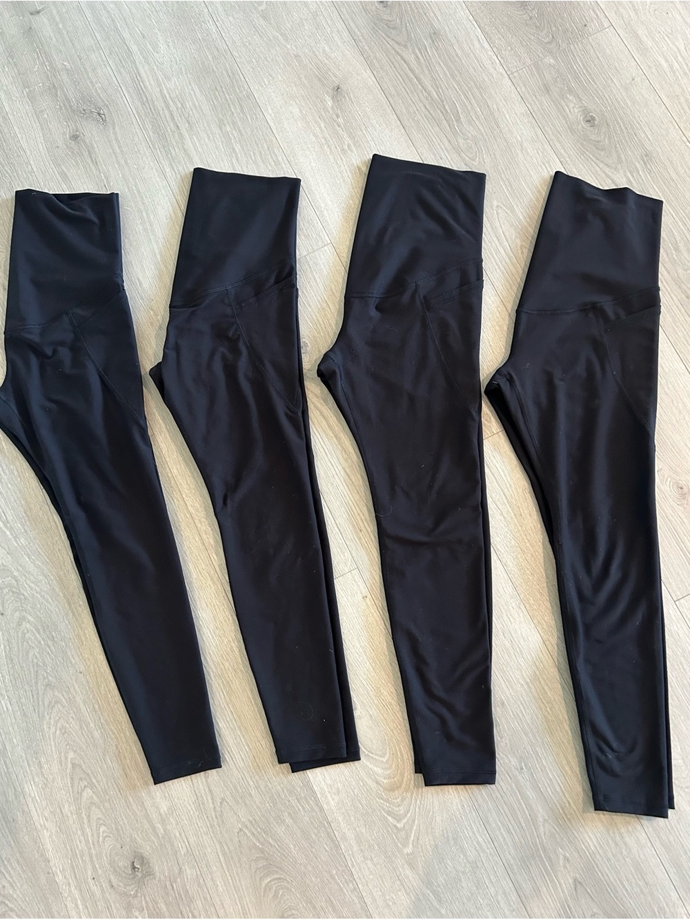 Old Navy Maternity Black High-Waist Leggings (4 Pack)